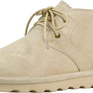 BEARPAW Women's| Skye chukka Bootie in Oat| Women's Slip On Boot 8